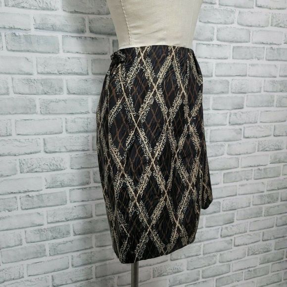 Vintage 90s Jacqueline Ferrar 8P Petite Silk Skirt Top Set Outfit Career Casual - Picture 5 of 9